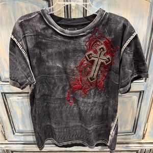 Toku Shirt with Red Cross Design